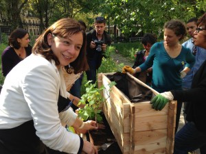 A la fête des jardins devant la Maison des associations