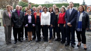 Présentation des tètes de liste aux cotés d'Anne Hidalgo. DR Mathieu Delmestre, Ludovic Piron