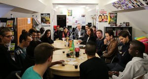 Echanges avec les responsables et jeunes du Refuge. Maison des Ensembles. Paris12e. Pierre-Clément Julien