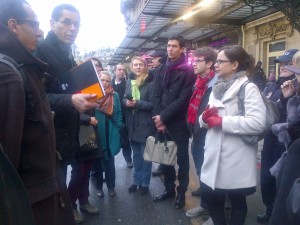 Avec les acteurs associatifs et institutionnels autour de la Gare de Lyon. 